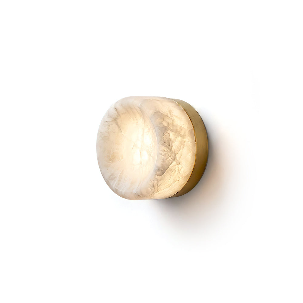 Aplique de pared de alabastro Opal Disc