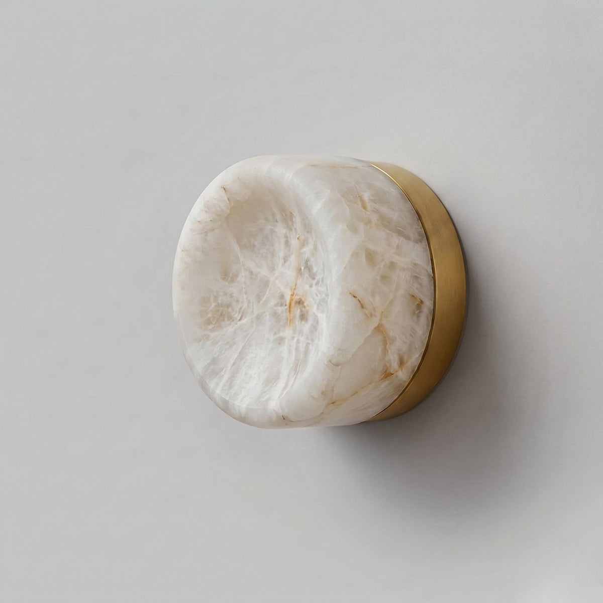 Aplique de pared de alabastro Opal Disc