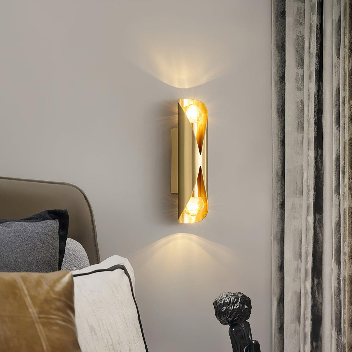 Veyric aplique de pared con diamantes en latón