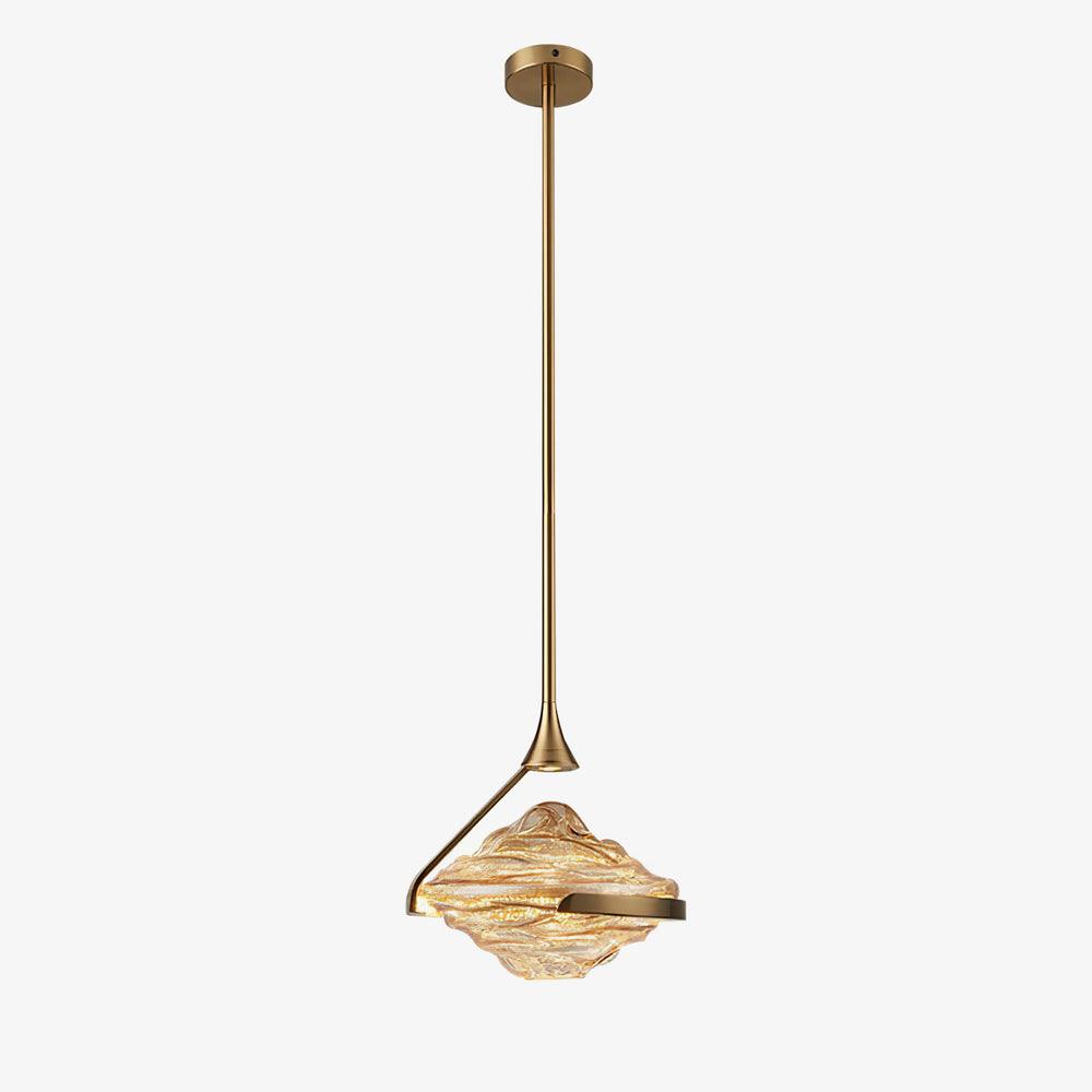 Elyarette lámpara colgante de cristal diamantado
