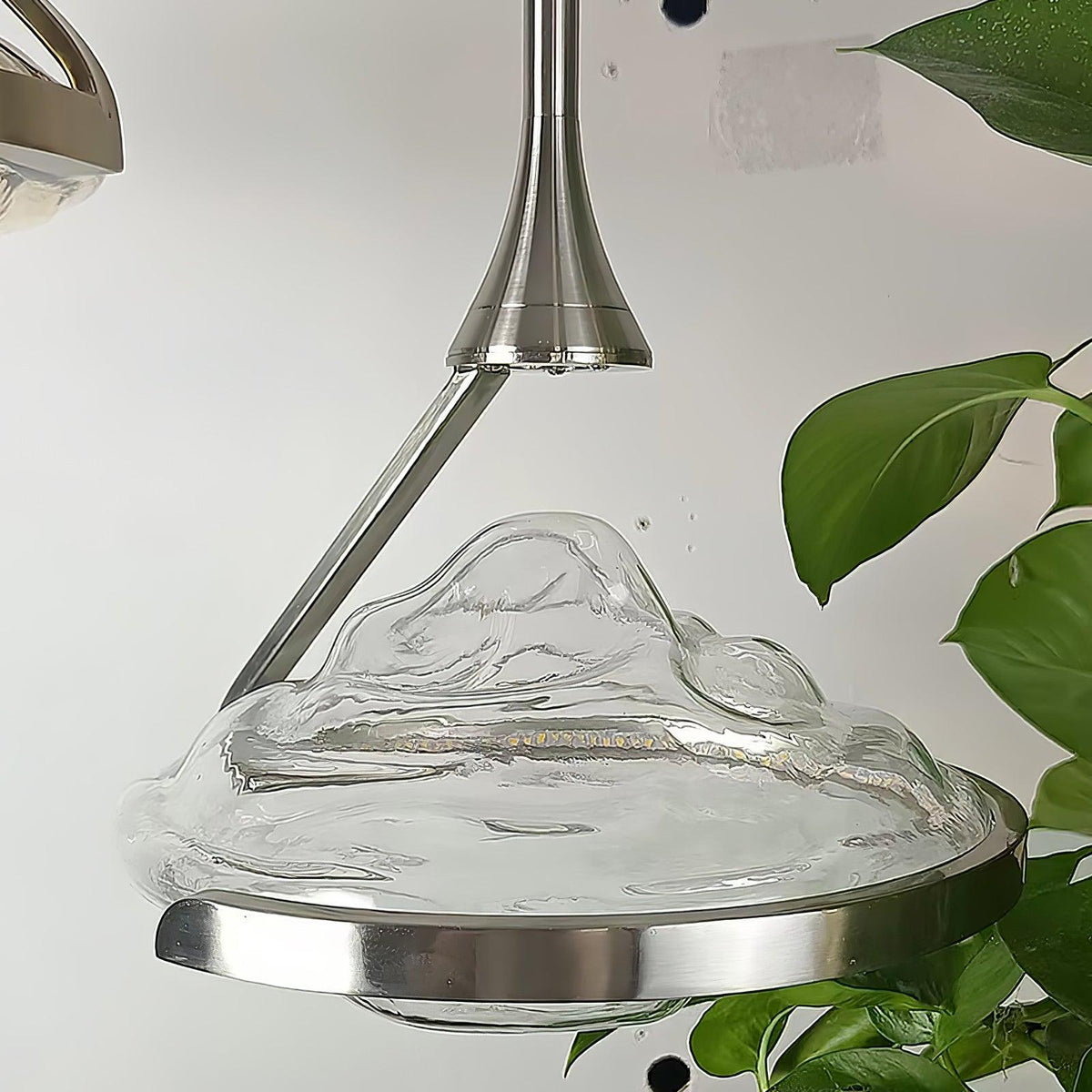 Elyarette lámpara colgante de cristal diamantado