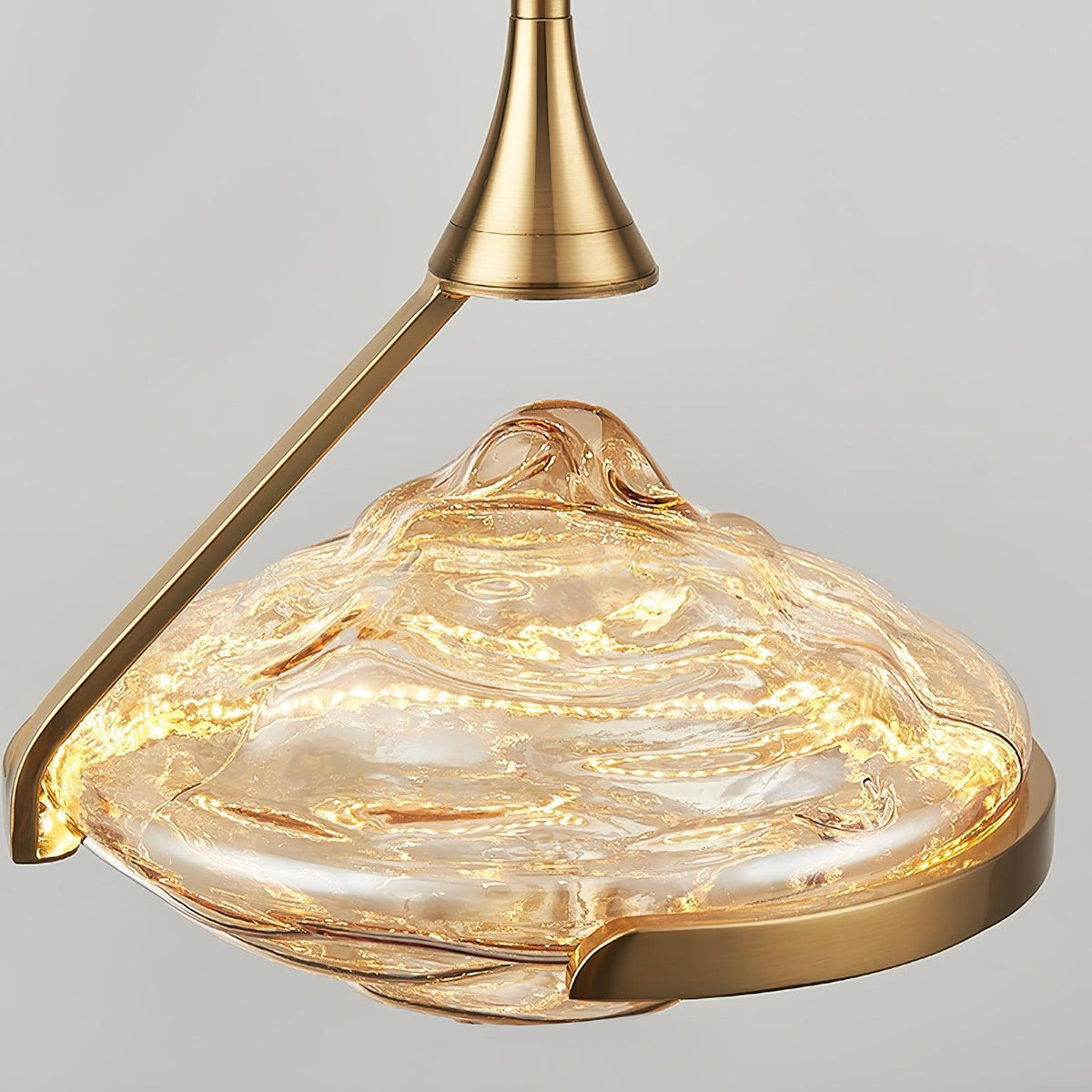 Elyarette lámpara colgante de cristal diamantado
