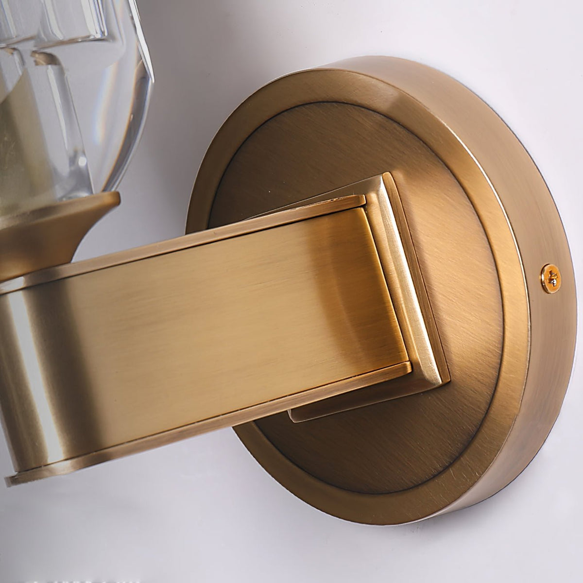 Tostor aplique de pared Premium nórdico de arte en diamante con pantalla de cristal