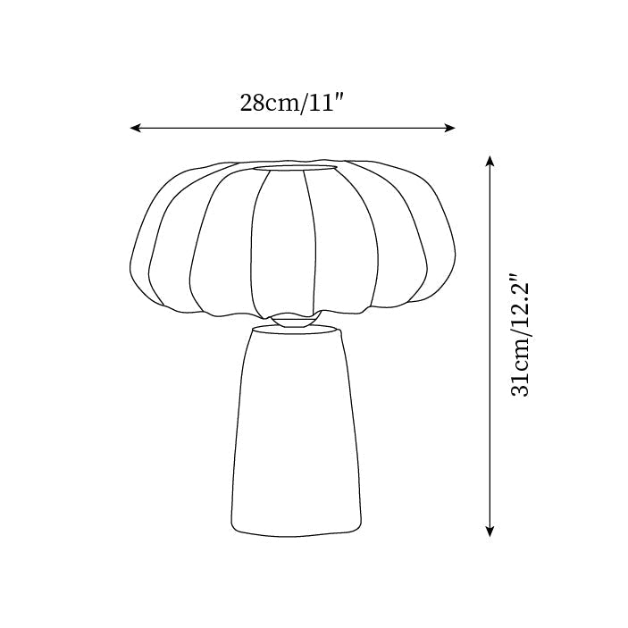 Mochy lámpara de mesa
