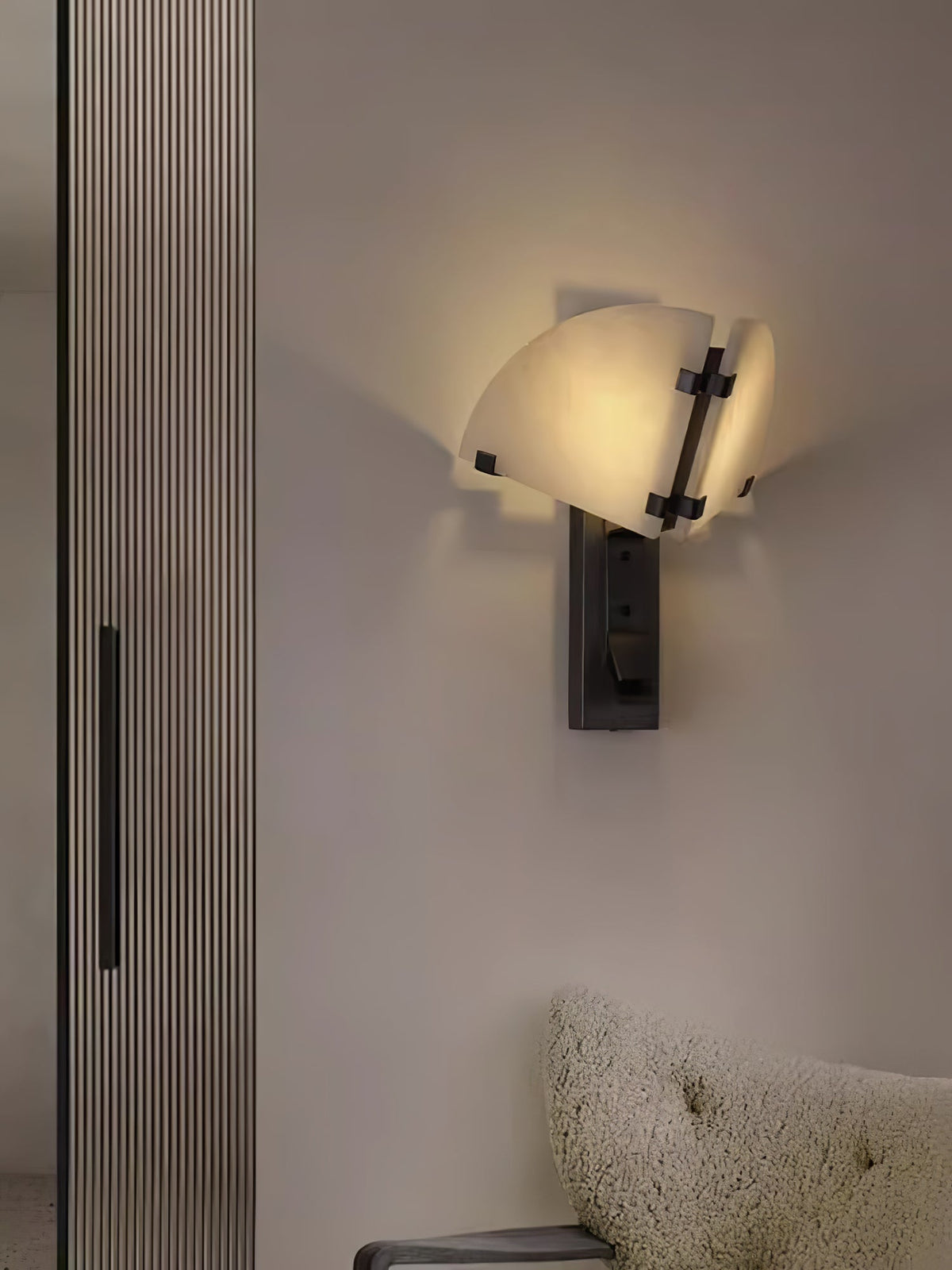Selesta aplique de pared moderno en alabastro