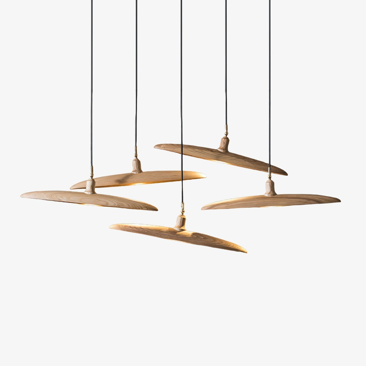 Zelirira lámpara colgante Blade de madera