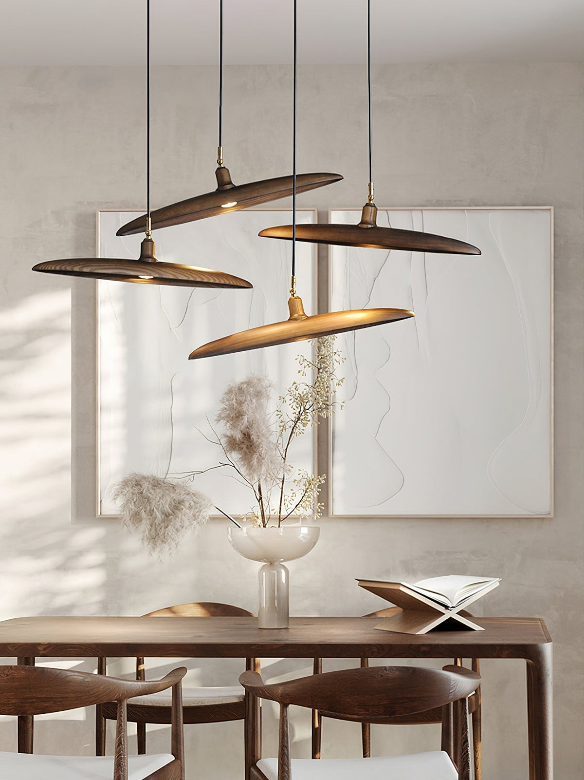 Zelirira lámpara colgante Blade de madera
