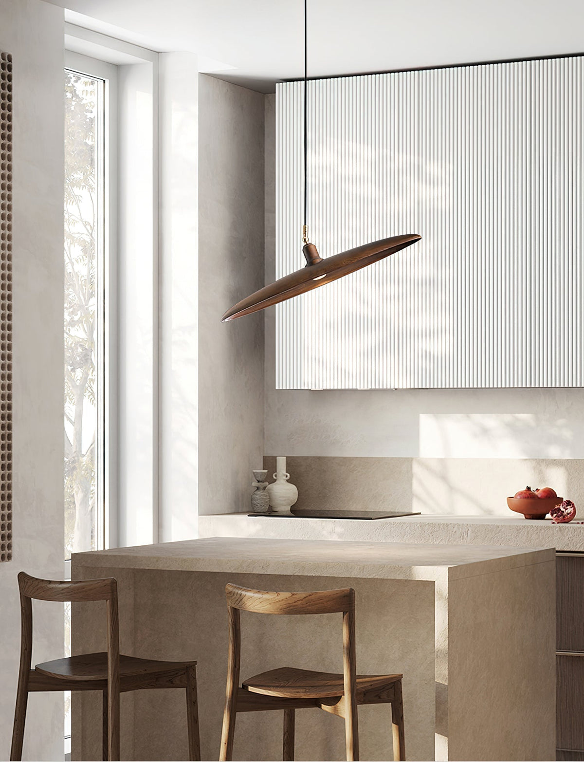 Zelirira lámpara colgante Blade de madera