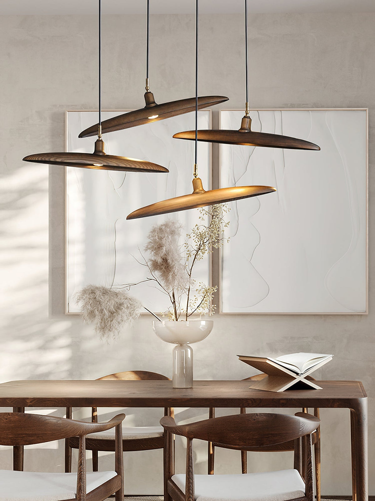 Zelirira lámpara colgante Blade de madera