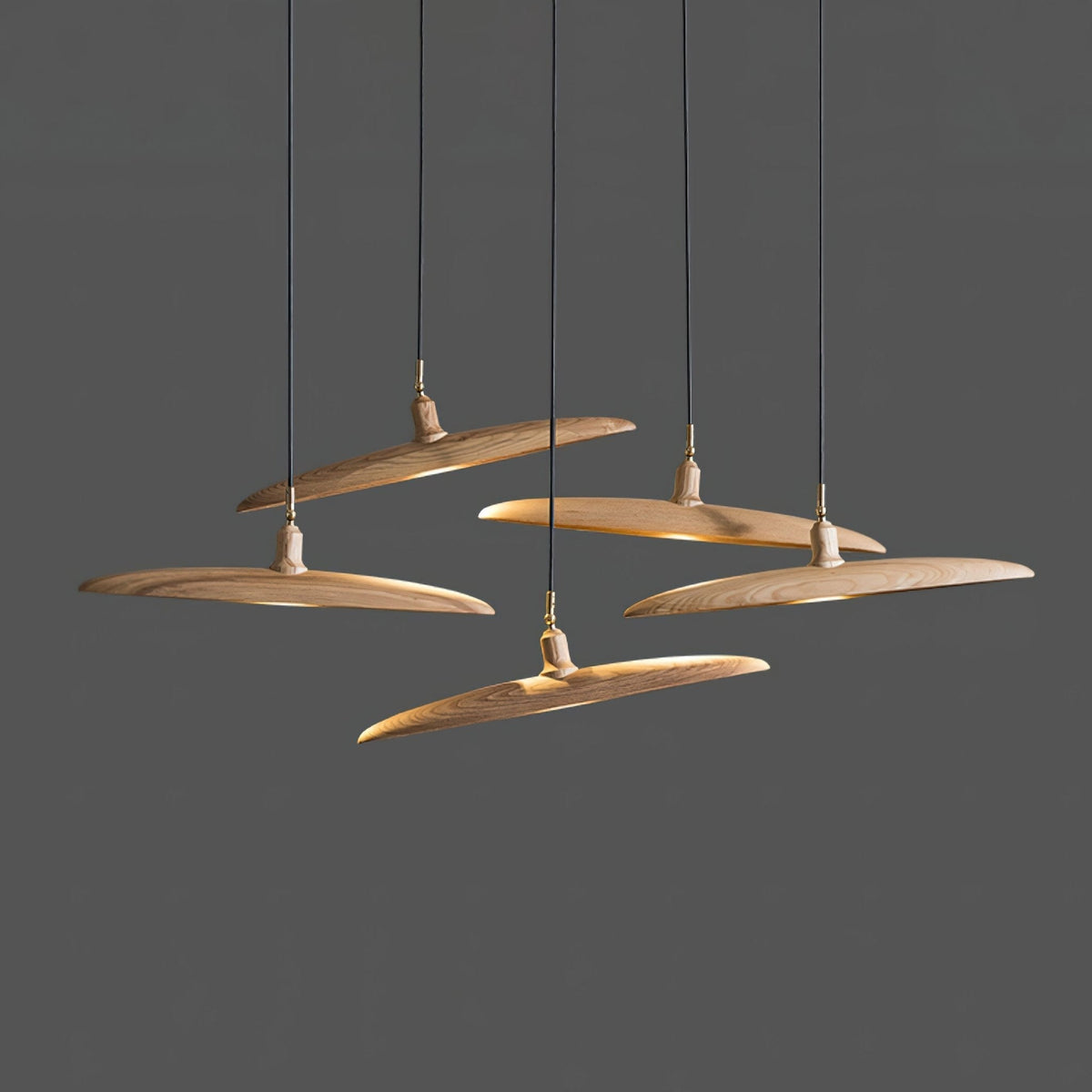 Zelirira lámpara colgante Blade de madera