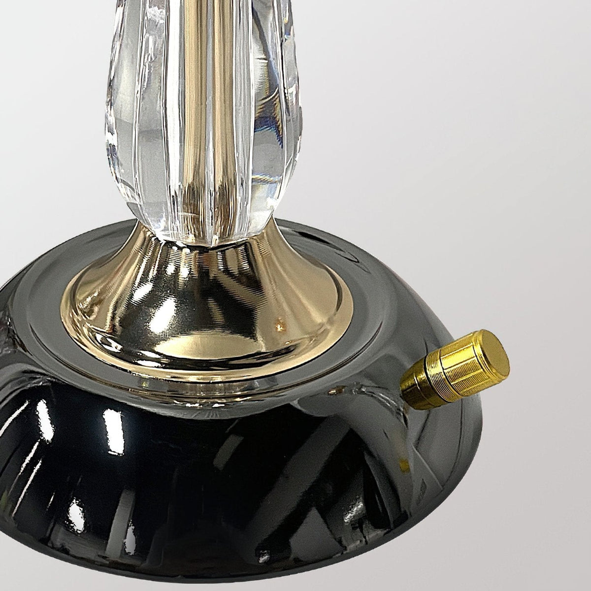 Belle lámpara de mesa cúpula de vidrio