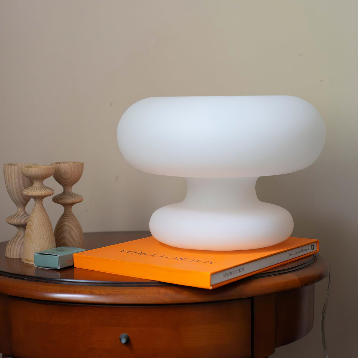 Liorirette de vidrio lámpara de mesa contemporánea