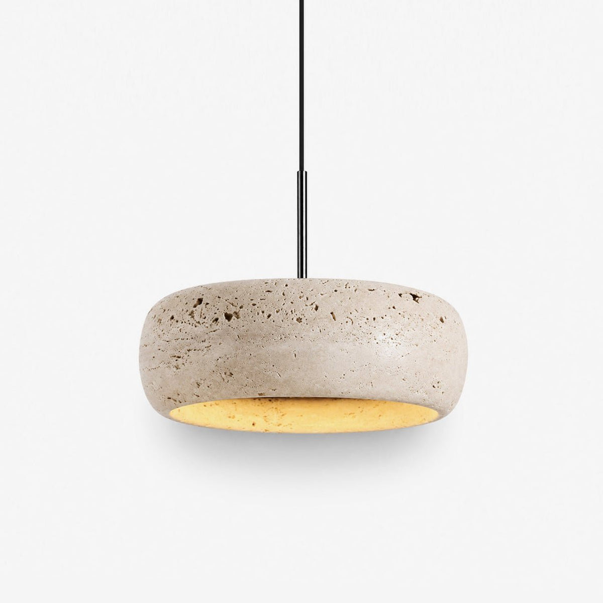 Donut lámpara colgante de travertino
