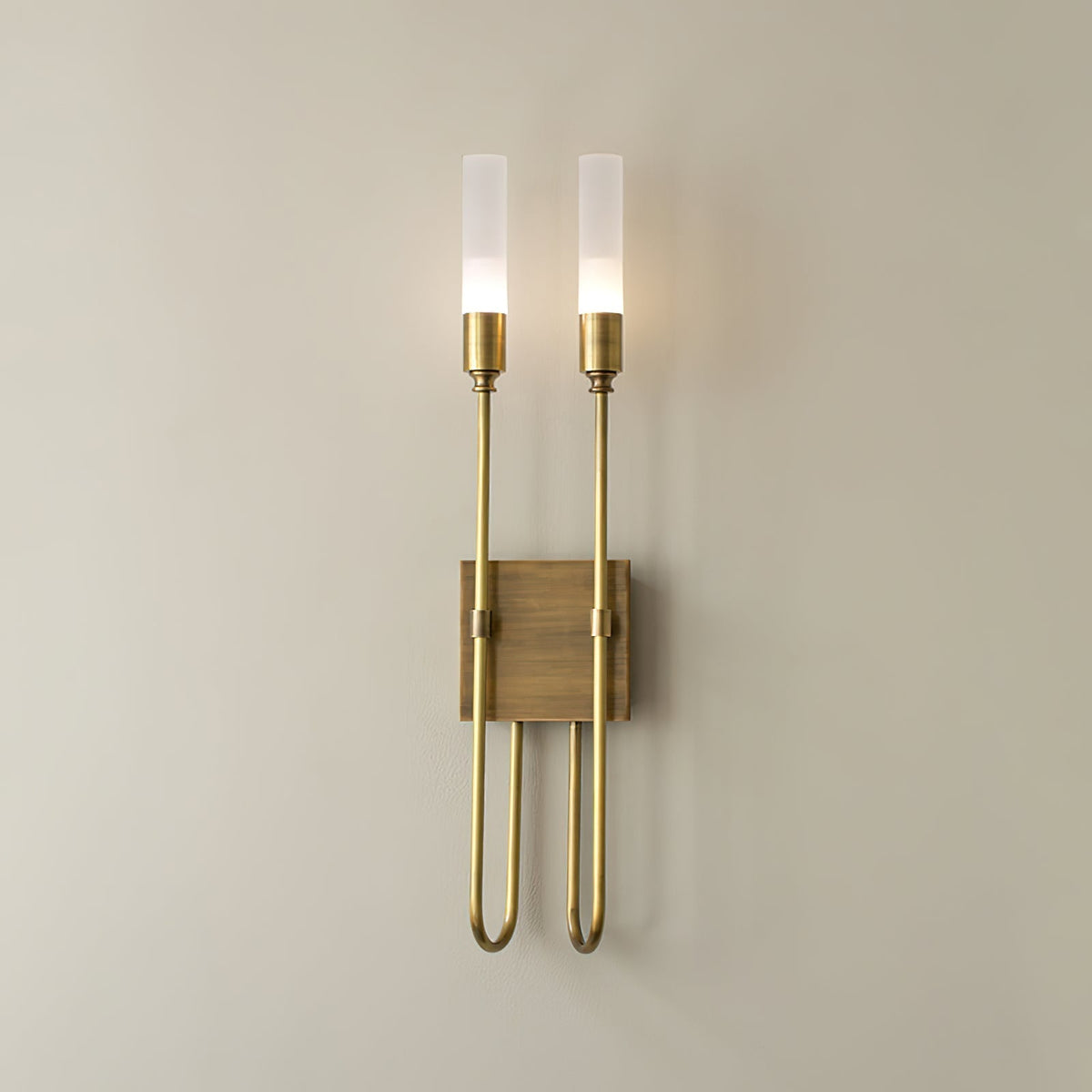 Yvori aplique de pared con doble varilla minimalista