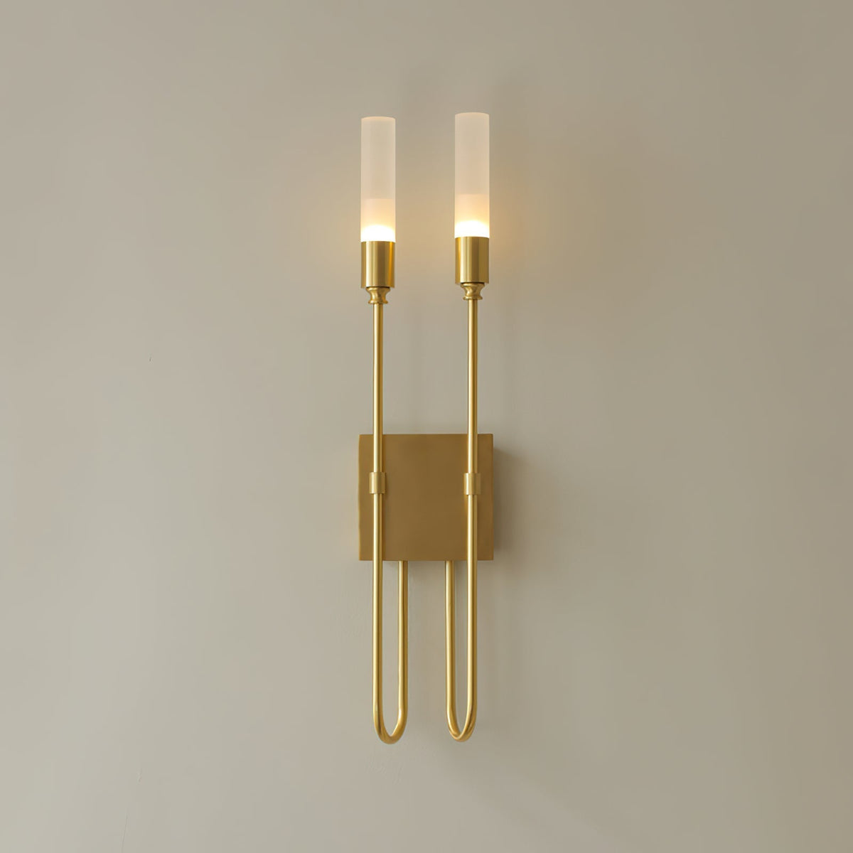 Yvori aplique de pared con doble varilla minimalista