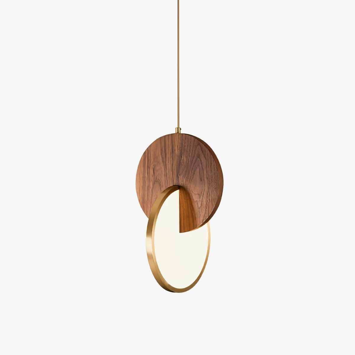 Lysola lámpara colgante con anillo de madera