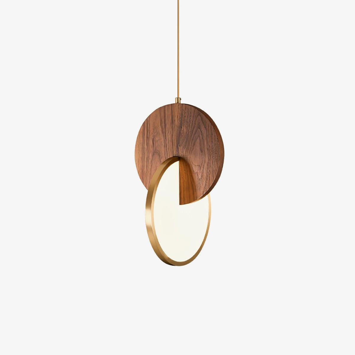 Lysola lámpara colgante con anillo de madera