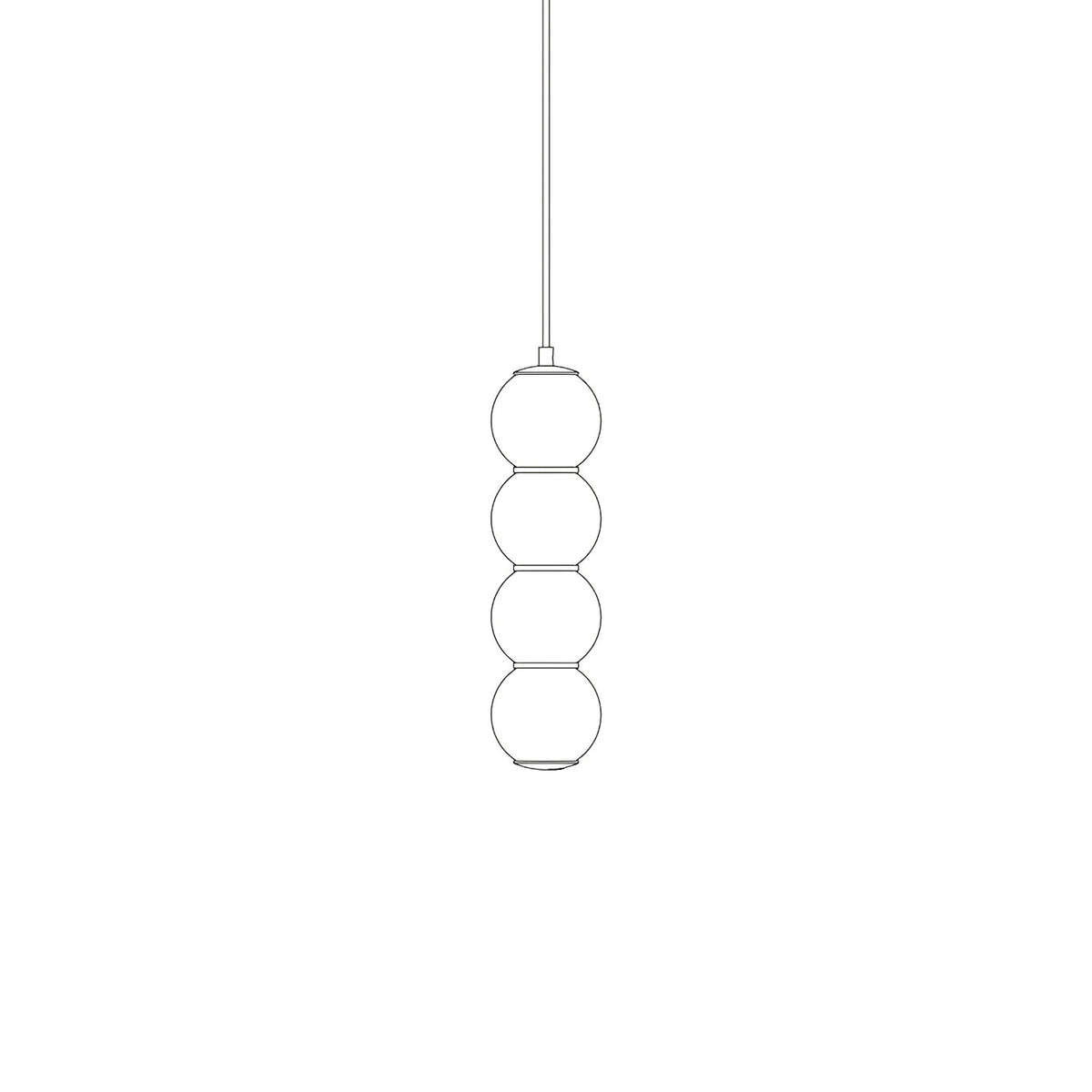 Frankie lámpara colgante minimalista de vidrio