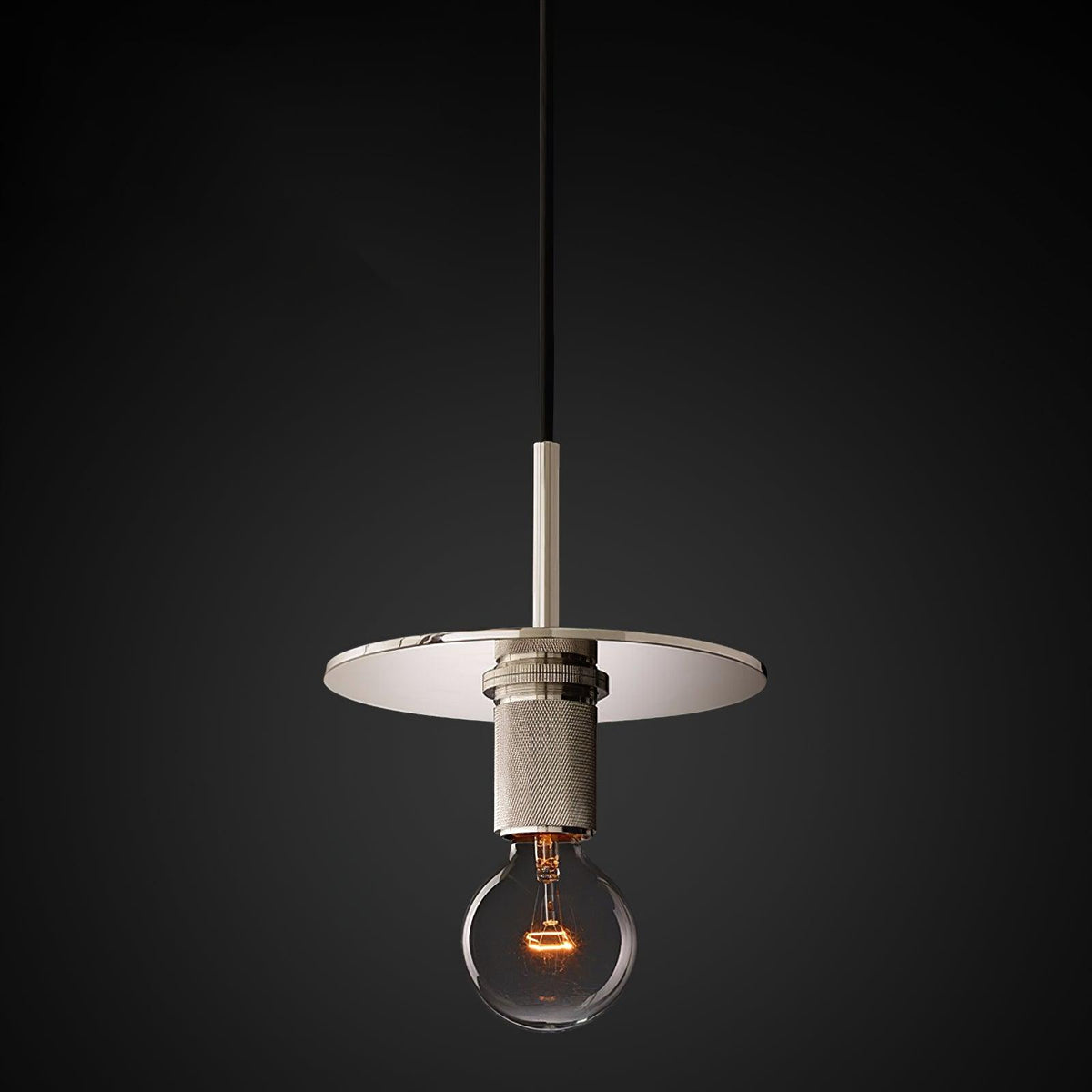 Lámpara colgante minimalista de metal en latón para comedor o cocina