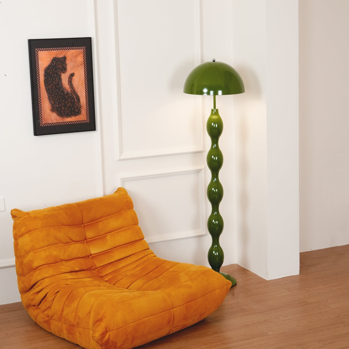 Gourd lámpara de pie