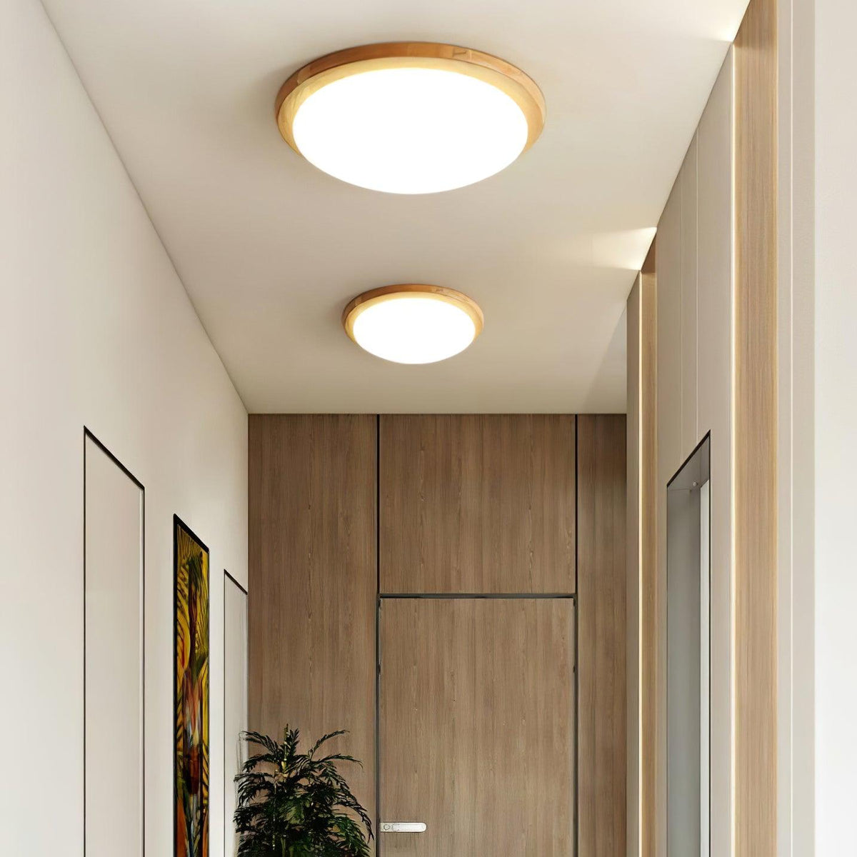 Myshae lámpara de techo moderna minimalista en madera