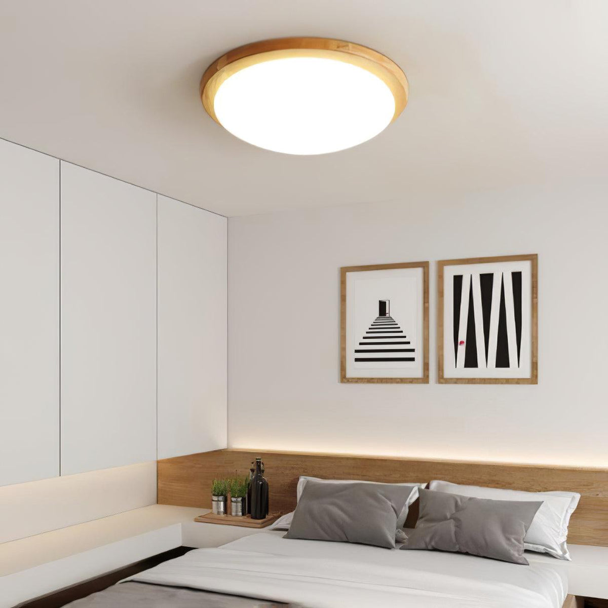 Myshae lámpara de techo moderna minimalista en madera