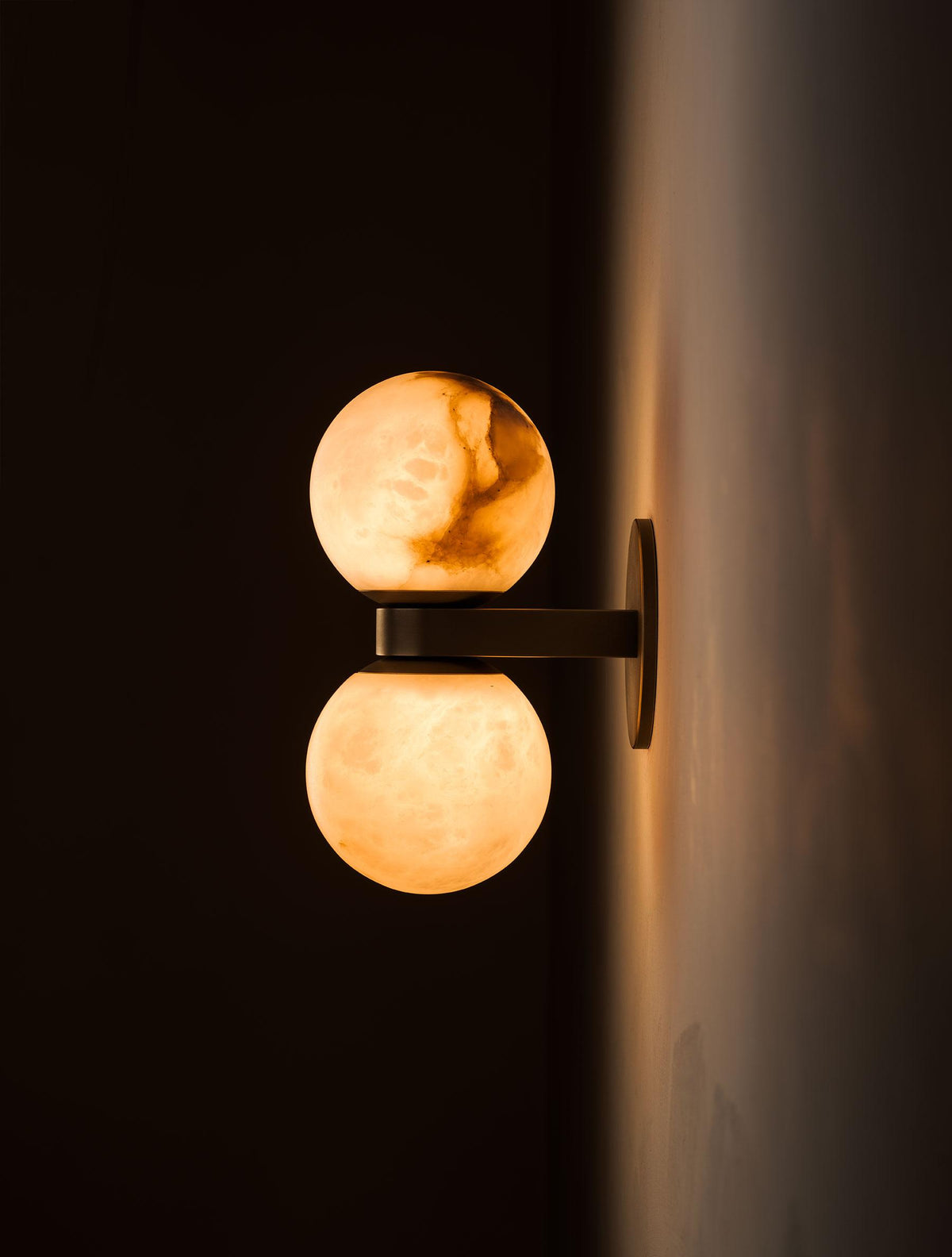 Lush alabastro aplique de pared esfera