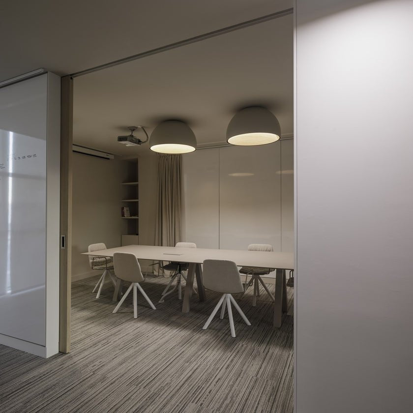 Coda lámpara de techo cúpula de madera minimalista