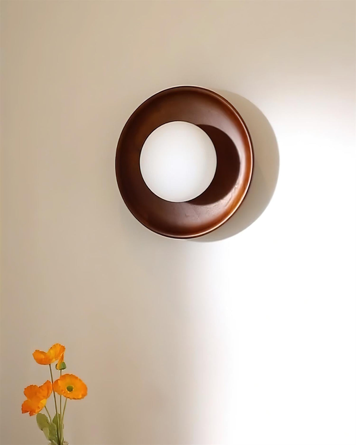 Runa aplique de pared de madera