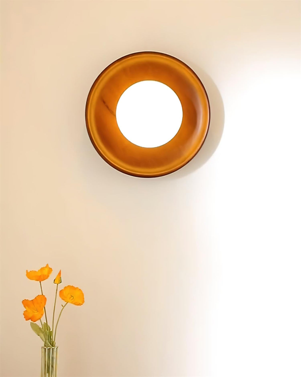 Runa aplique de pared de madera