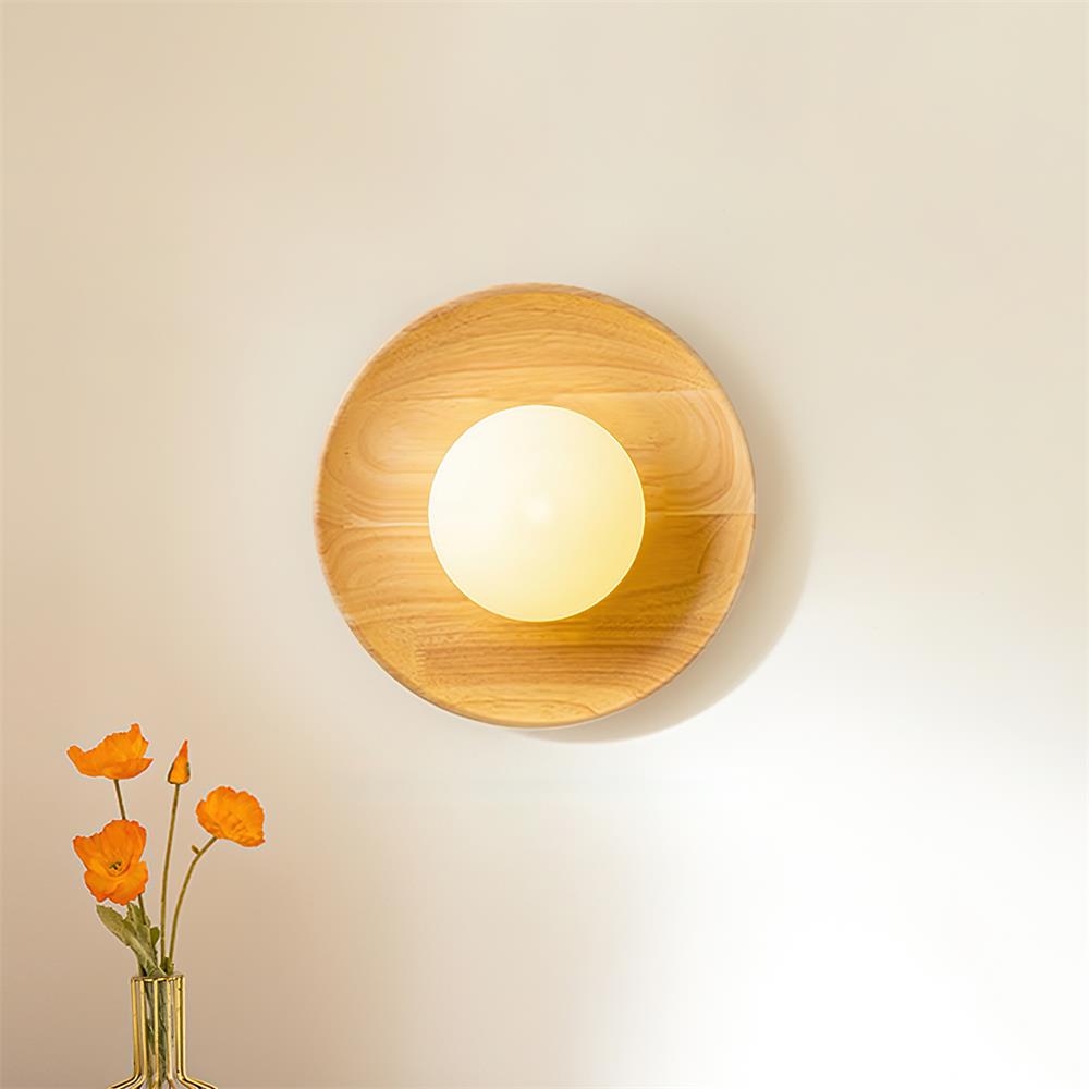 Runa aplique de pared de madera