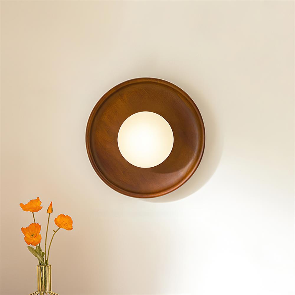 Runa aplique de pared de madera