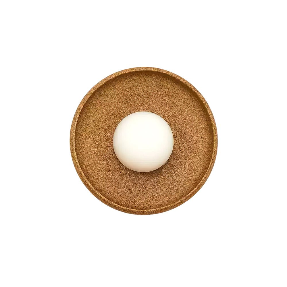 Civarir aplique de pared moderno minimalista redondo de vidrio y cerámica