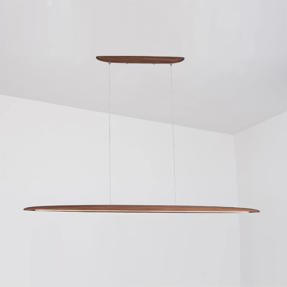 Duvane Lámpara Colgante Lineal Madera Moderno LED