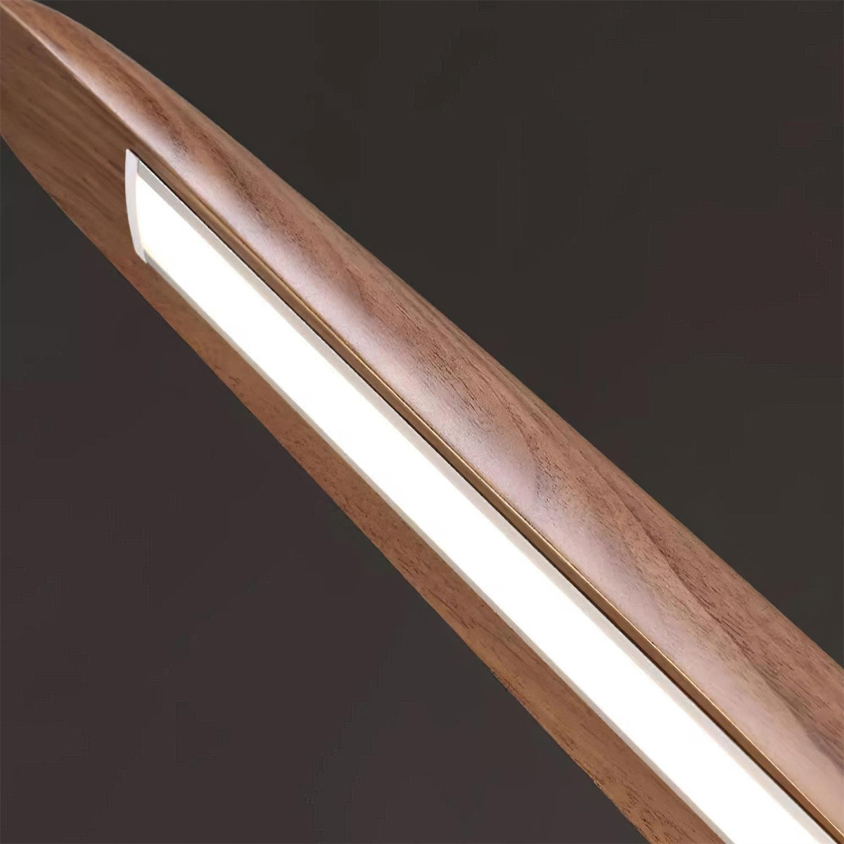 Duvane Lámpara Colgante Lineal Madera Moderno LED