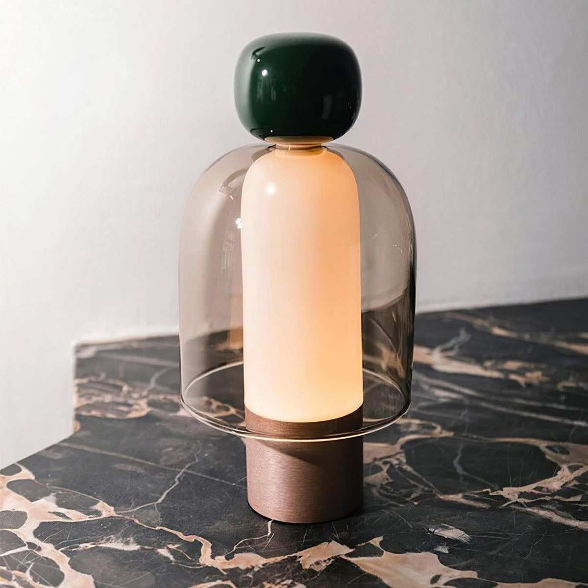 Nara lámpara de mesa artística de vidrio