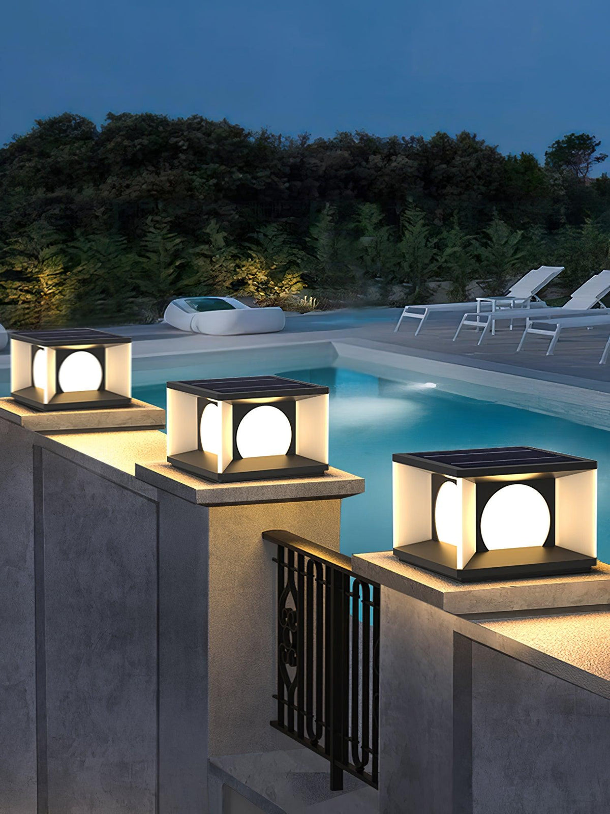 Joshun luminaria exterior moderna