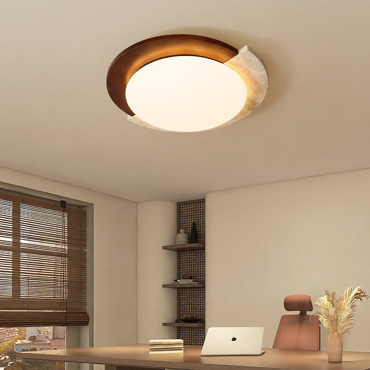 Ivnoran Luz de Techo Moderna de Travertino