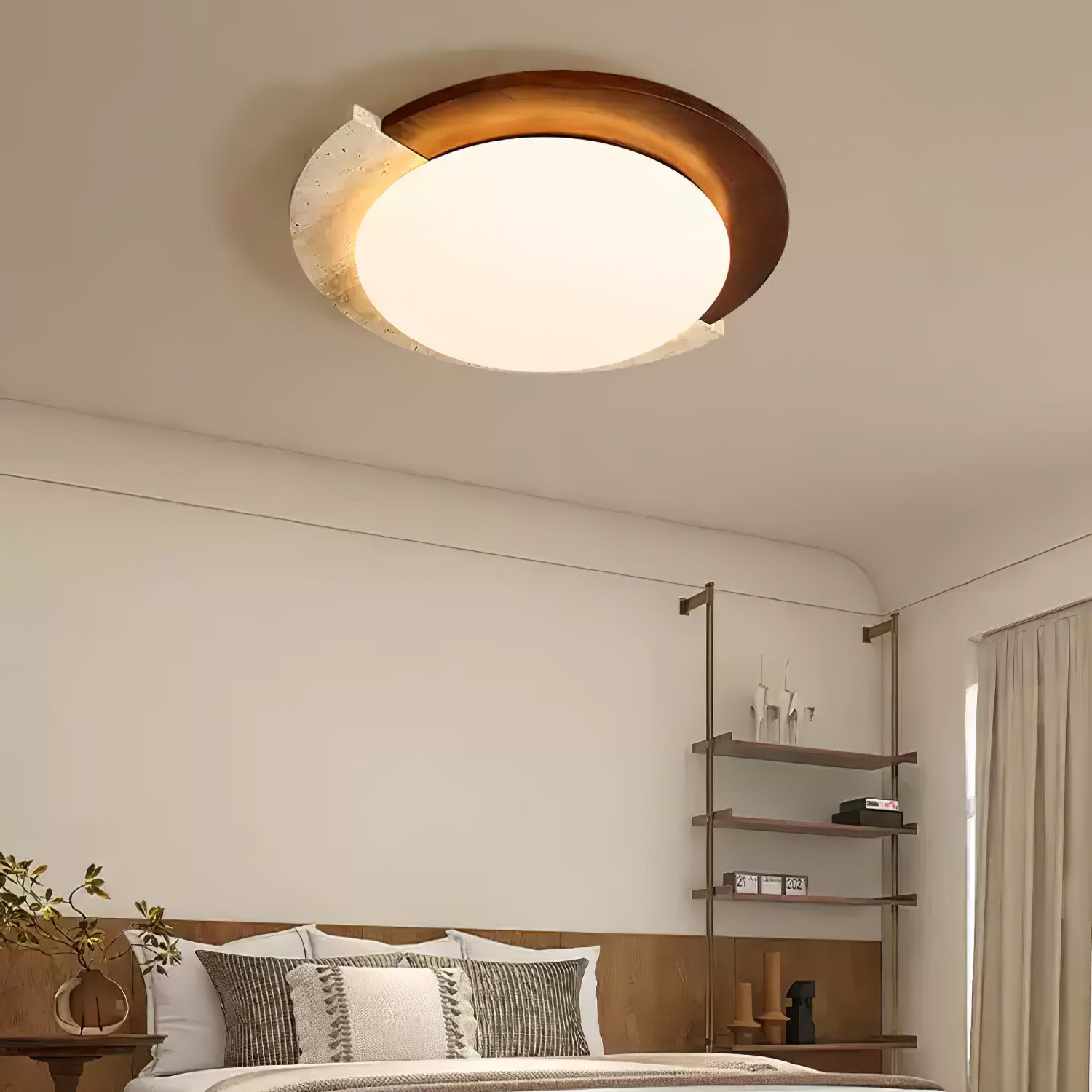 Ivnoran Luz de Techo Moderna de Travertino