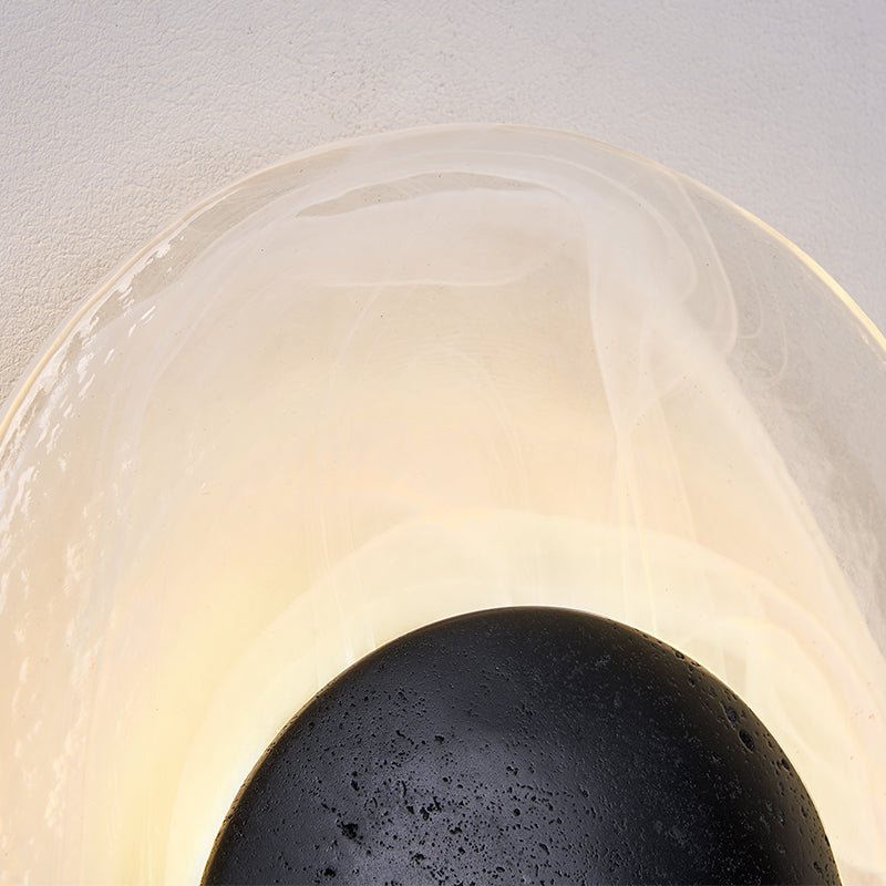 Orla Cosmica Eclipse negra travertino aplique de pared