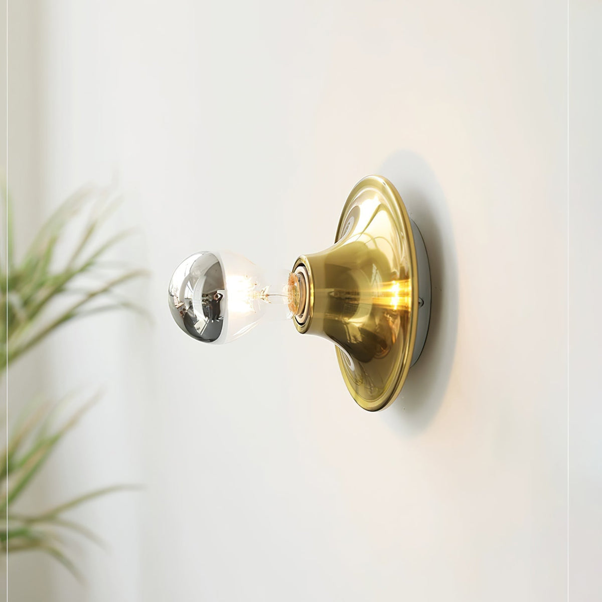 Ortheen aplique de pared moderno minimalista de vidrio