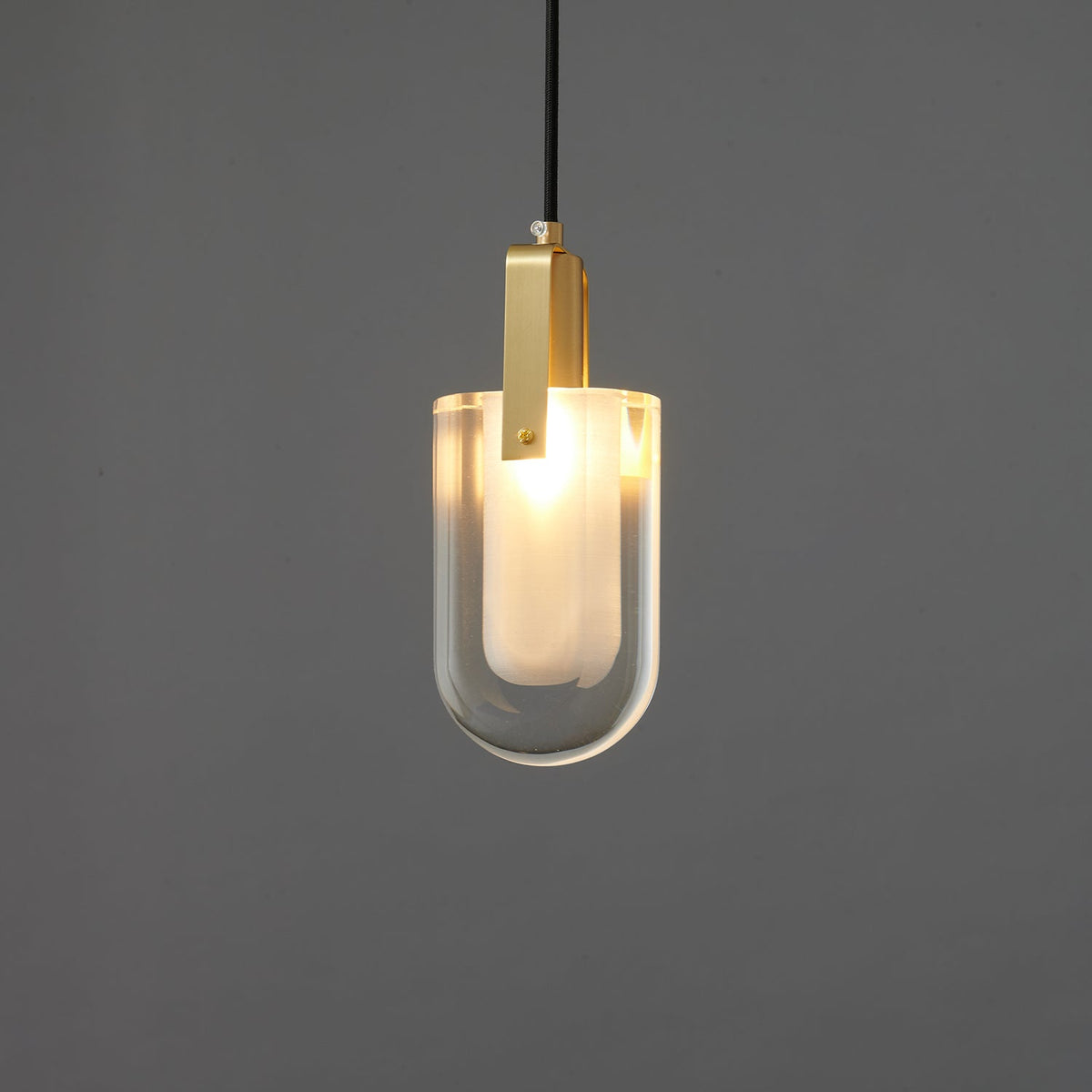 Luxinira lámpara colgante pantalla transparente cristal