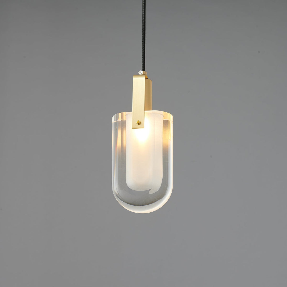 Luxinira lámpara colgante pantalla transparente cristal
