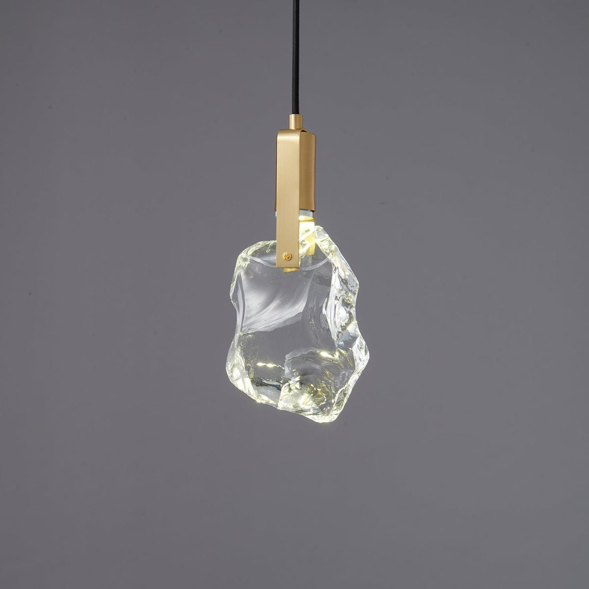 Luxinira lámpara colgante pantalla transparente cristal