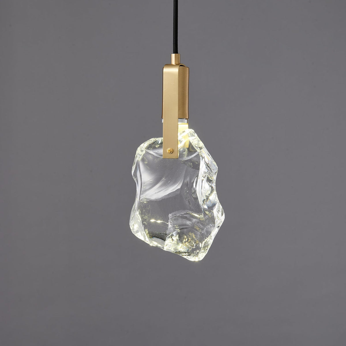 Luxinira lámpara colgante pantalla transparente cristal