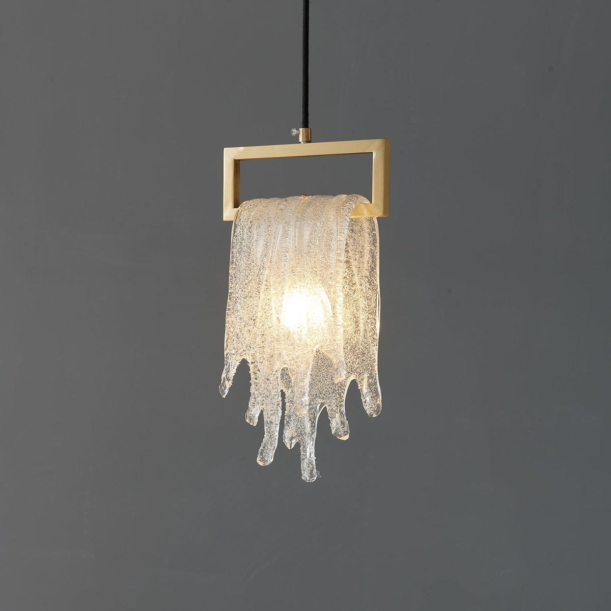 Luxinira lámpara colgante pantalla transparente cristal