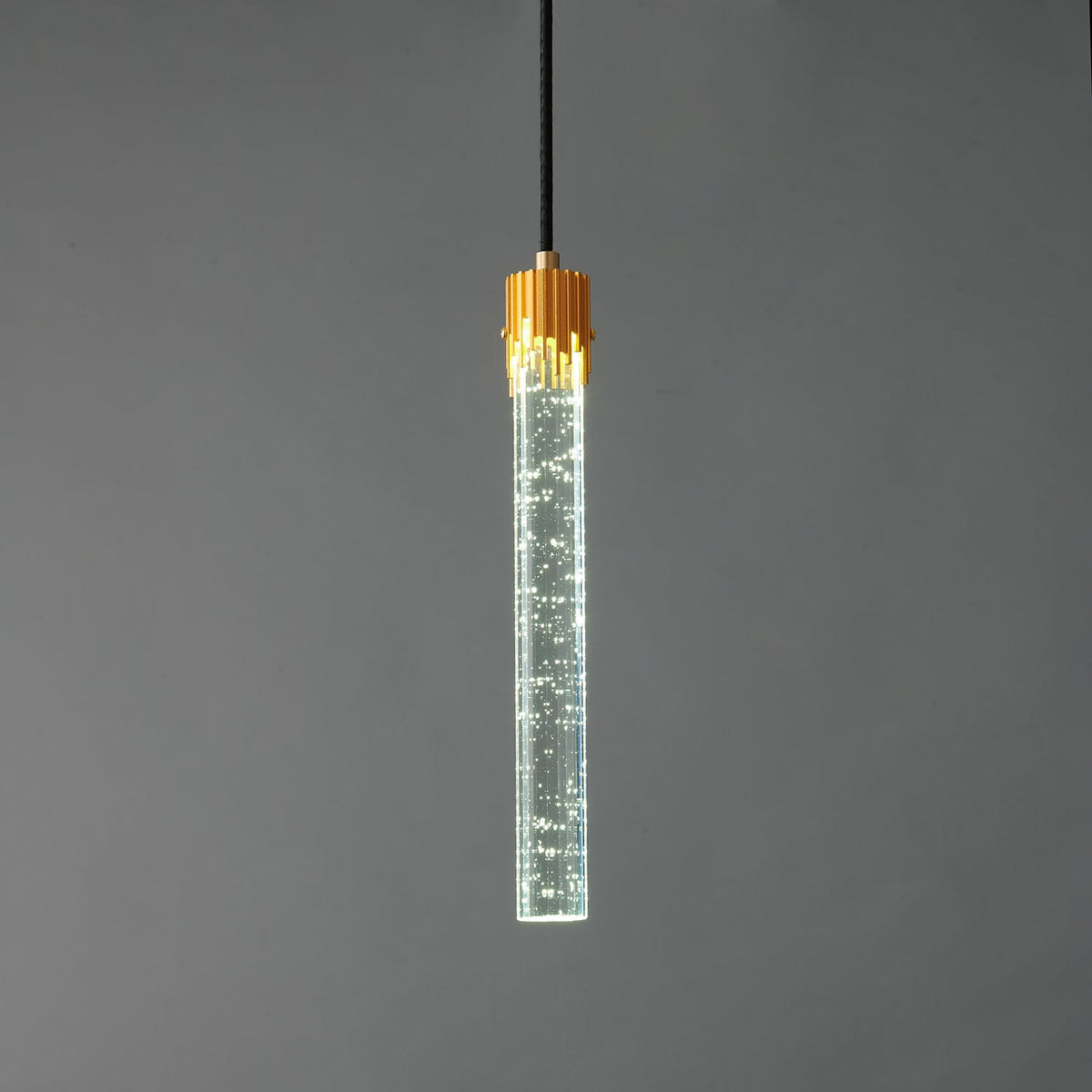 Luxinira lámpara colgante pantalla transparente cristal