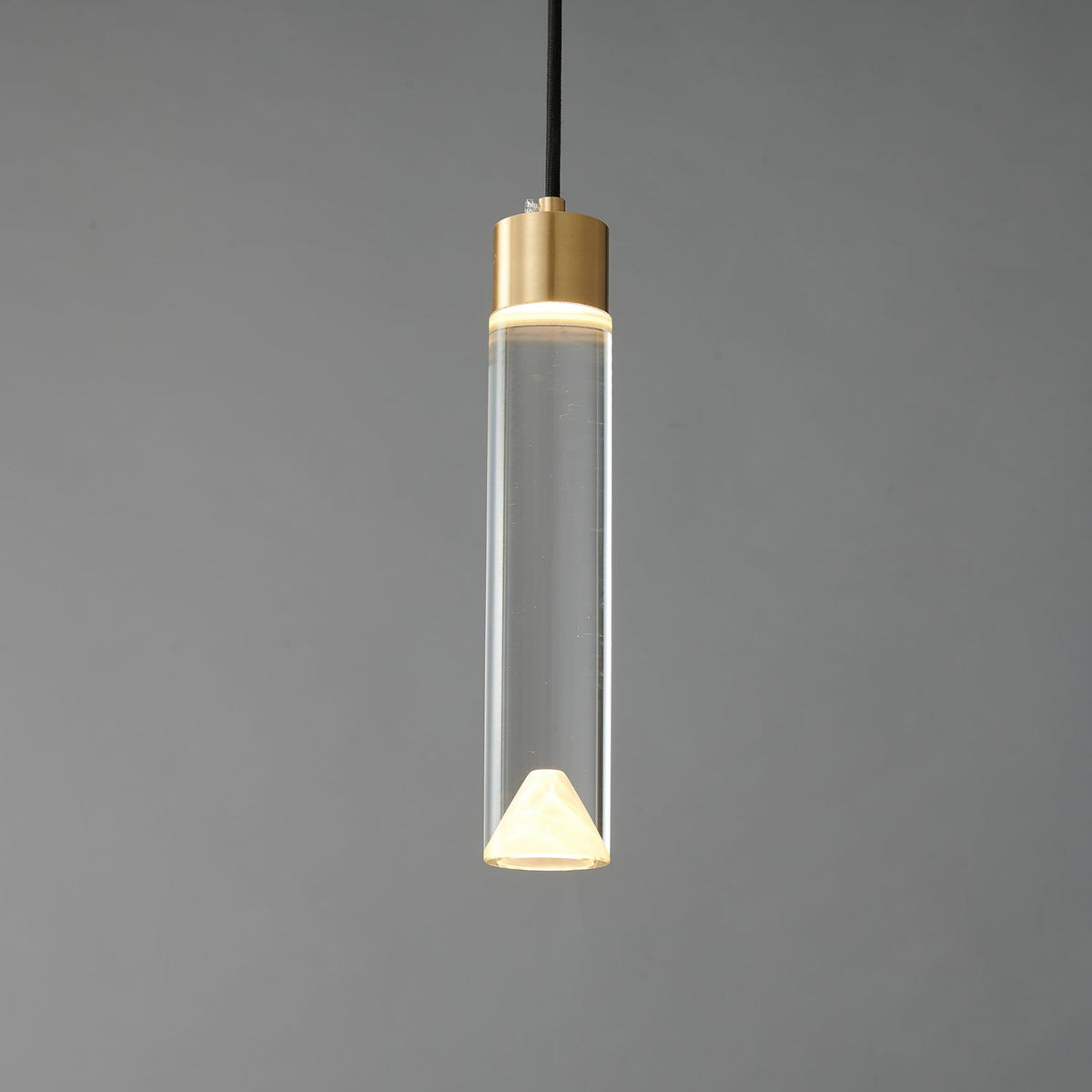 Luxinira lámpara colgante pantalla transparente cristal