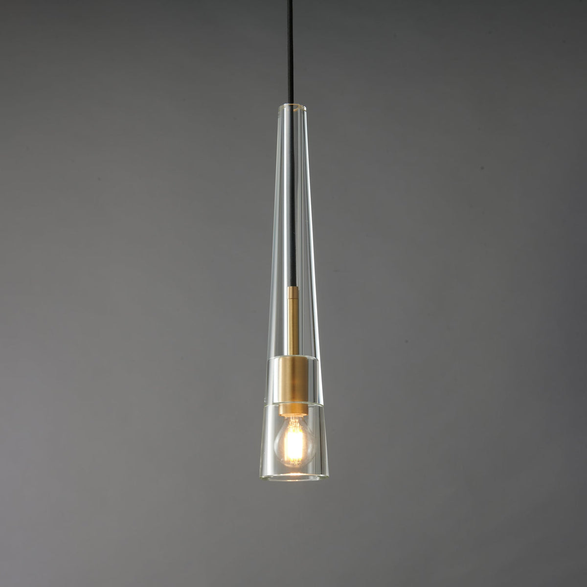 Luxinira lámpara colgante pantalla transparente cristal