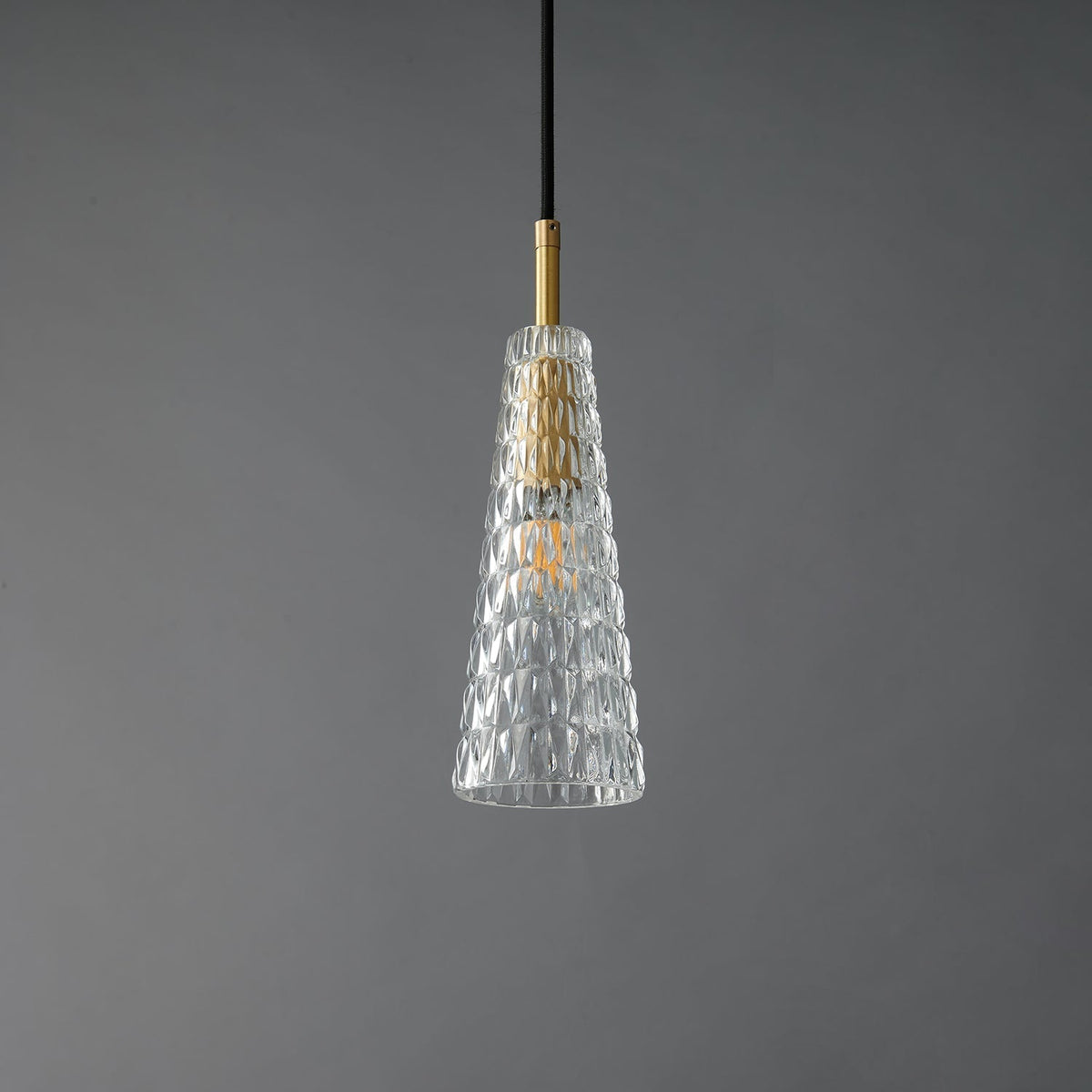 Luxinira lámpara colgante pantalla transparente cristal